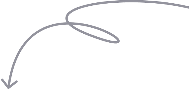 Curved arrow