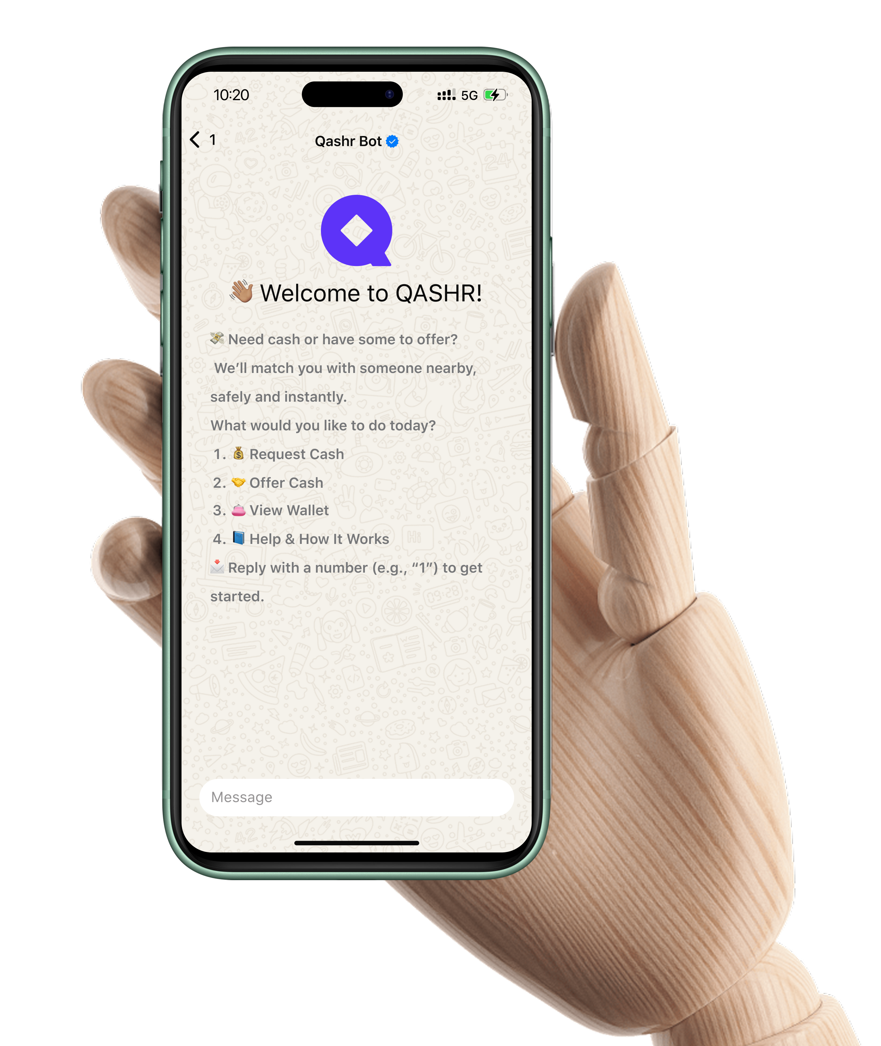 QASHR WhatsApp Bot Interface